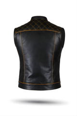 Men's Motorbike Vest Yellow & Black - OZ MOTOGEAR