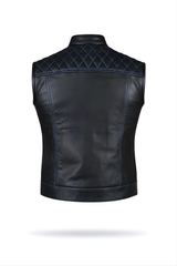 Men's Motorbike Vest Blue - OZ MOTOGEAR