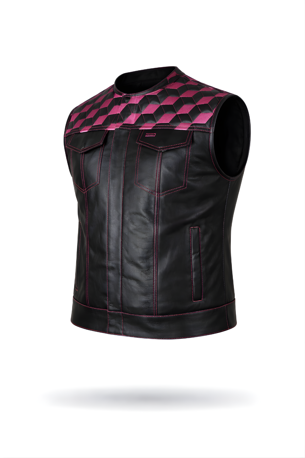 Men's Motorbike Vest Pink - OZ MOTOGEAR