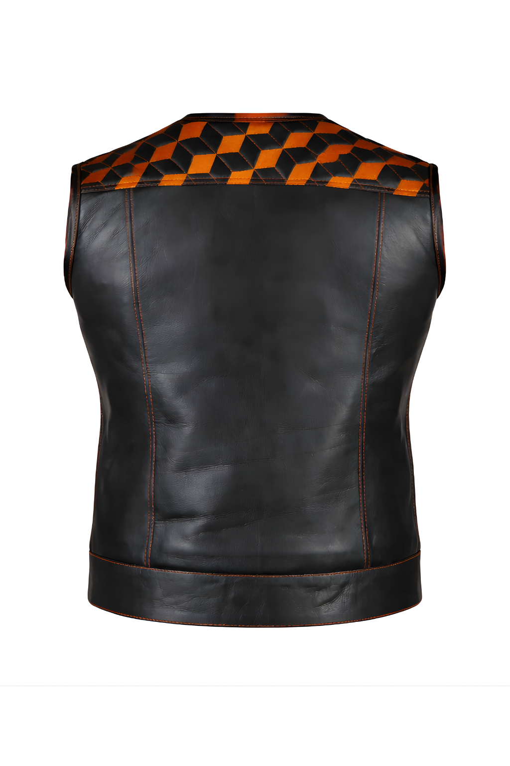 Men's Motorbike Vest Orange - OZ MOTOGEAR
