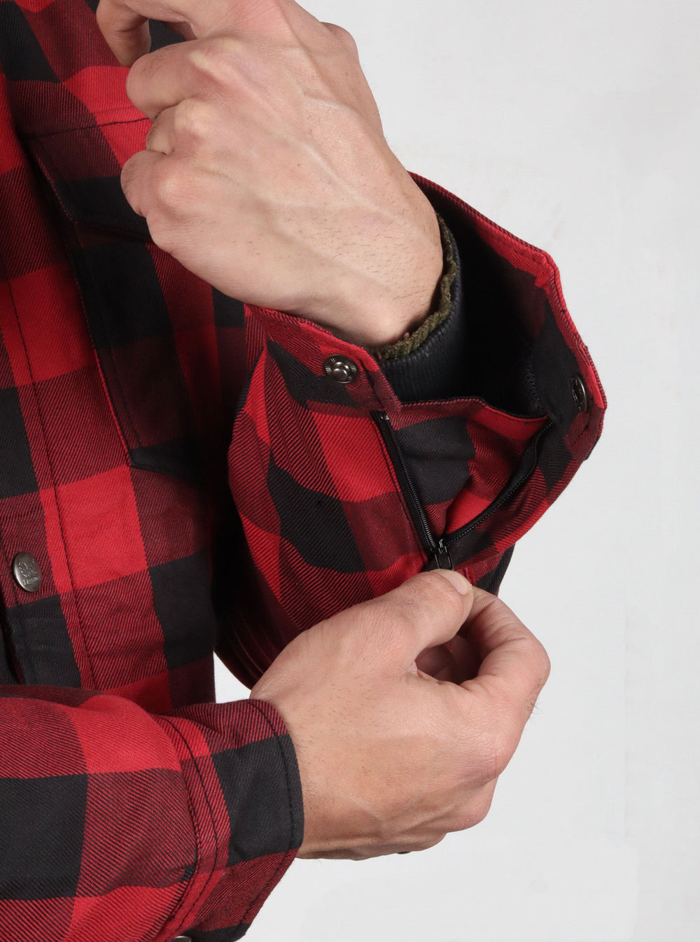 Armored Motorcycle Flannel Shirt