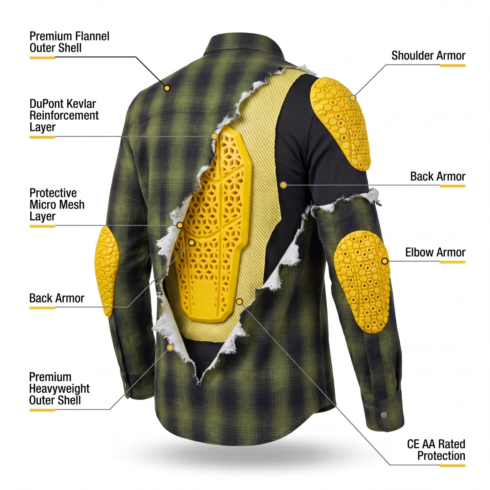 motorcycle shirt with armor