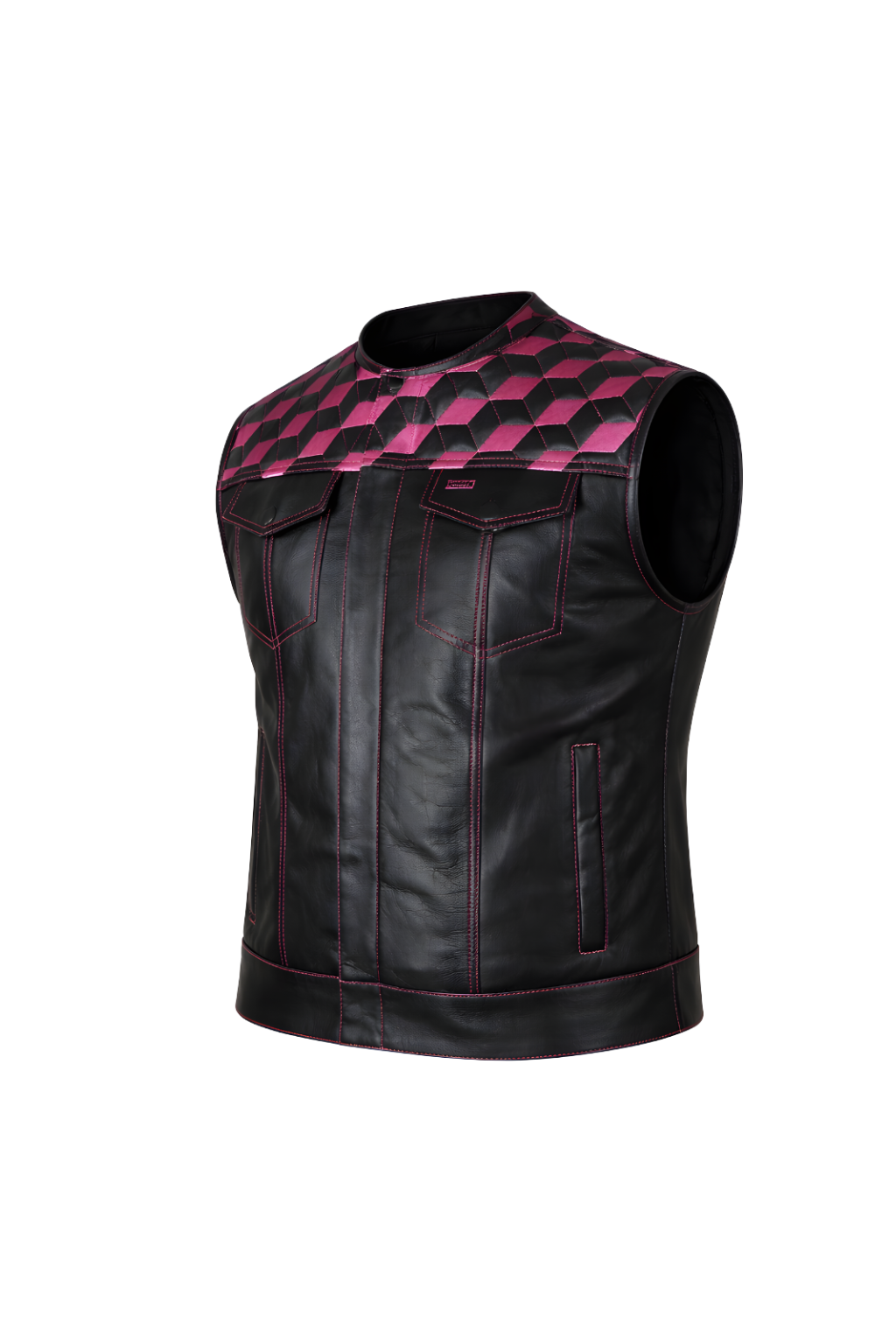 Men's Motorbike Vest Pink - OZ MOTOGEAR