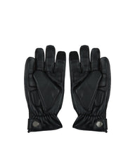 Gloves Leather Black - OZ MOTOGEAR