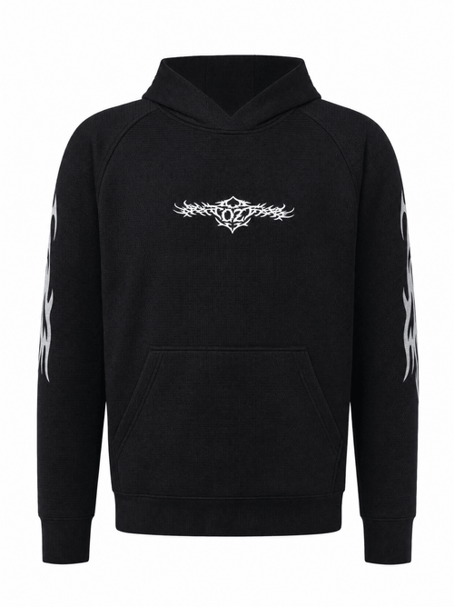 Reflective Hoodie in Black