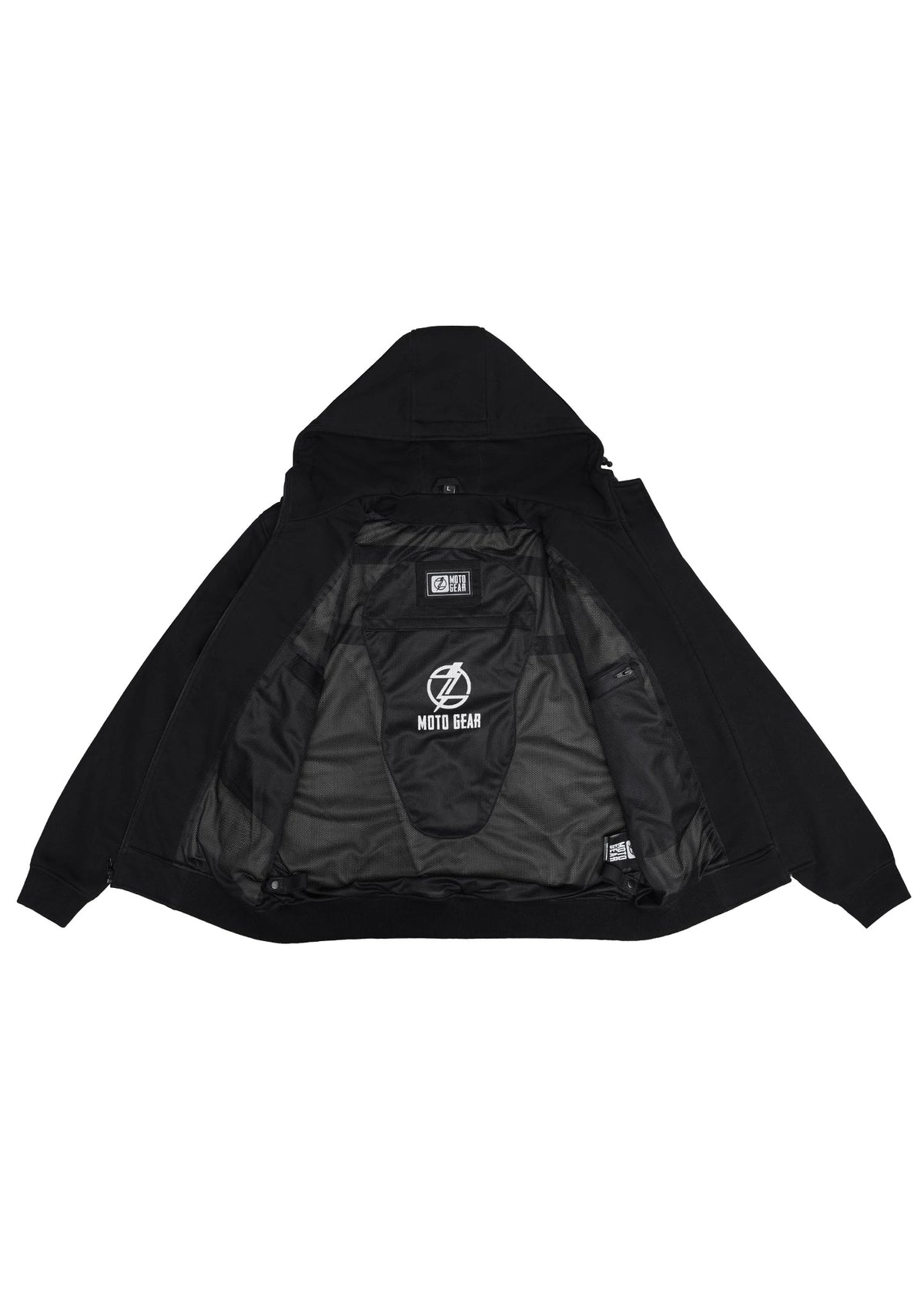 BlackThorne Men's Protective Hoodie - CE AA Certified Black - OZ MOTOGEAR - OZ MOTOGEAR