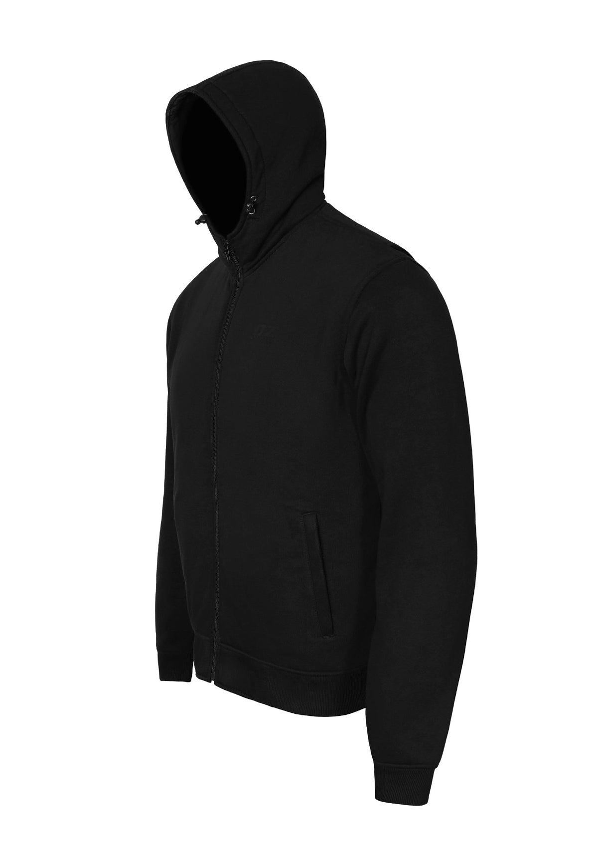 BlackThorne Men's Protective Hoodie - CE AAA Certified Black - OZ MOTOGEAR - OZ MOTOGEAR