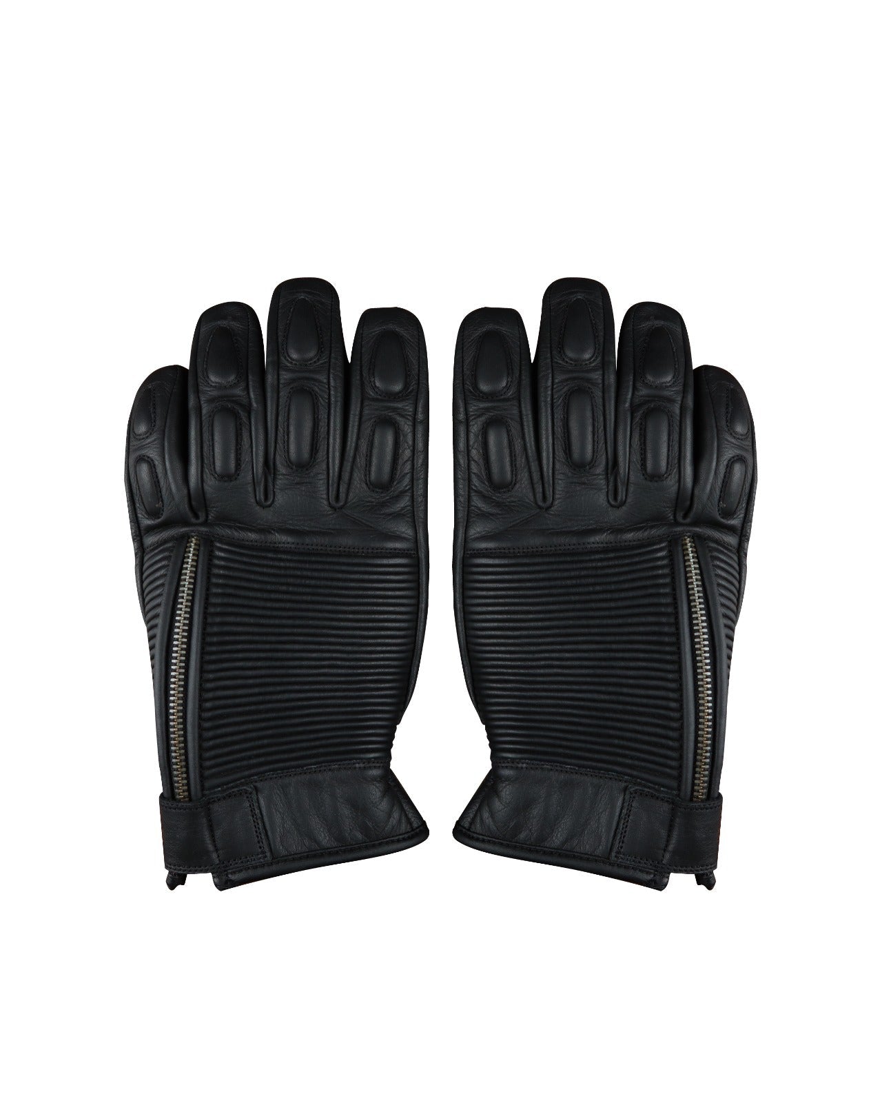 Gloves Leather Black - OZ MOTOGEAR - Oz Motogear