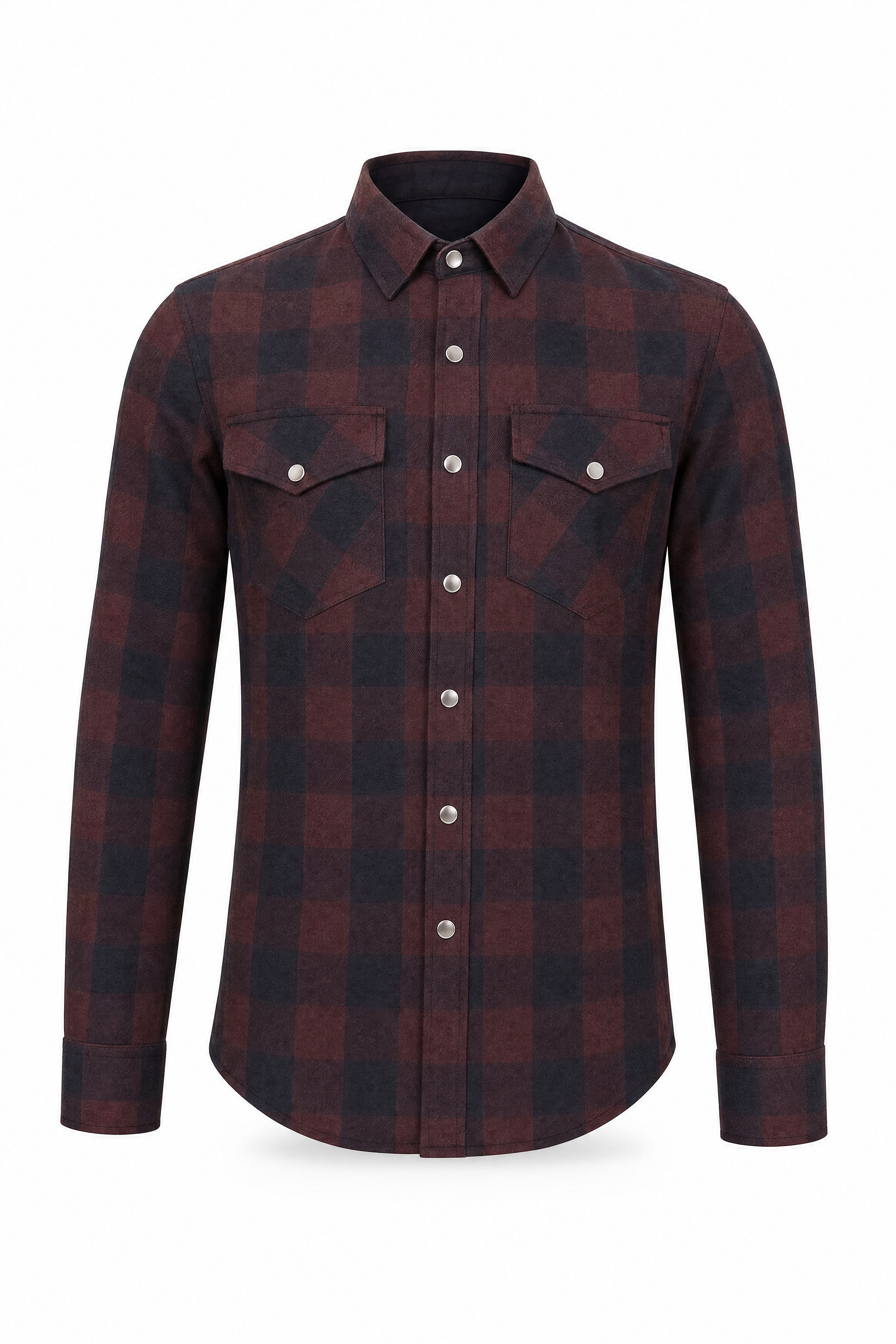 Men's Motorcycle Flannel Shirt CE AAA Certified Dark Brown - OZ MOTOGEAR