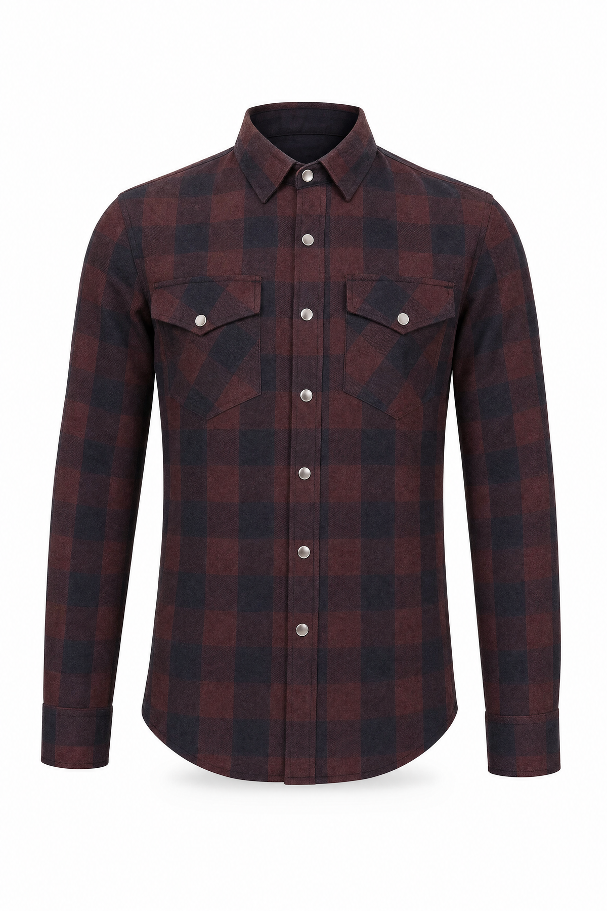 Men's Motorcycle Flannel Shirt CE AA Certified Dark Brown - OZ MOTOGEAR