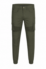 Men’s Cargo Riding Pants CE AAA Olive Green - OZ MOTOGEAR