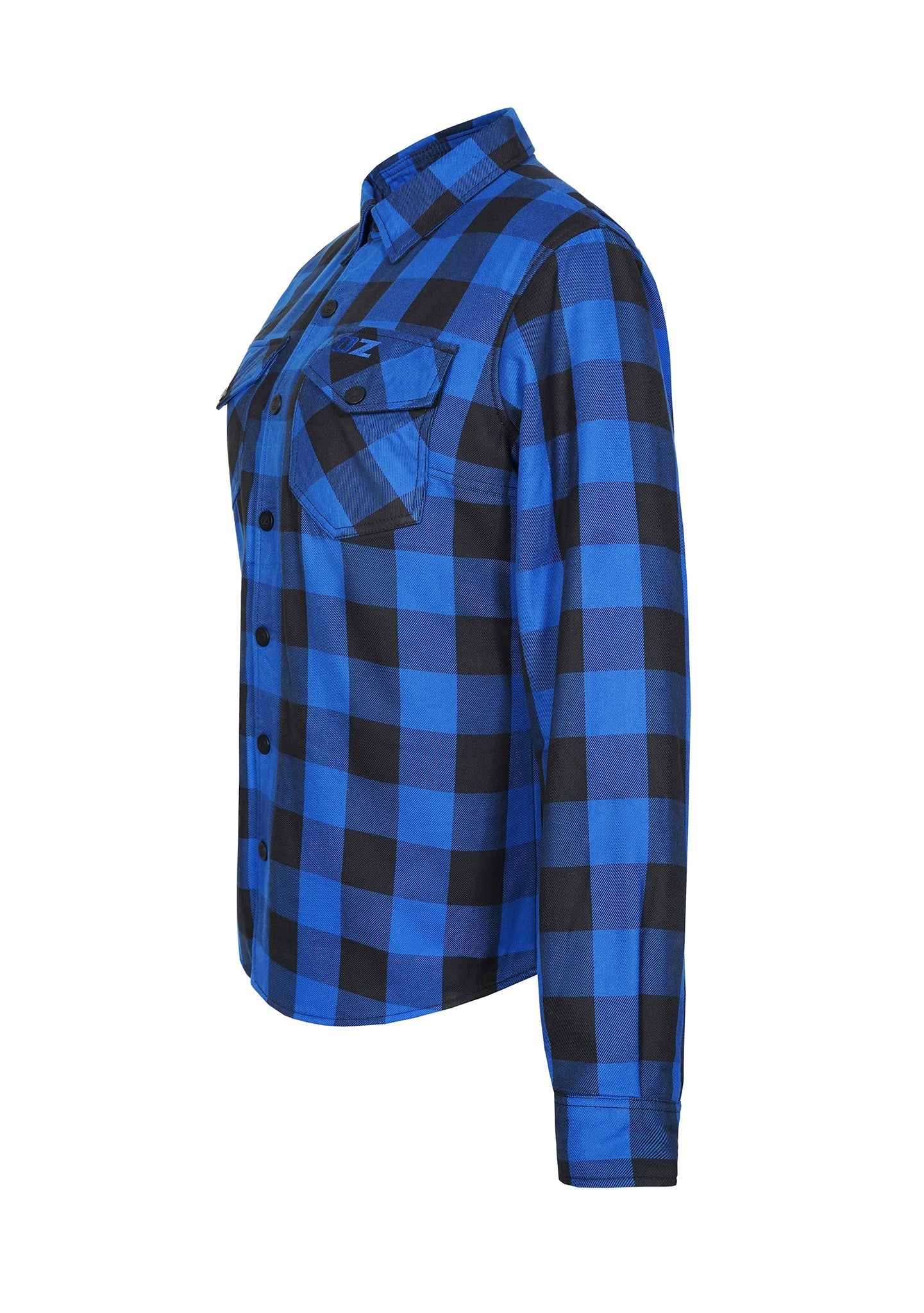 Highway66 Ladies Flannel Shirt Blue & Black - CE AA Certified - OZ MOTOGEAR - OZ MOTOGEAR