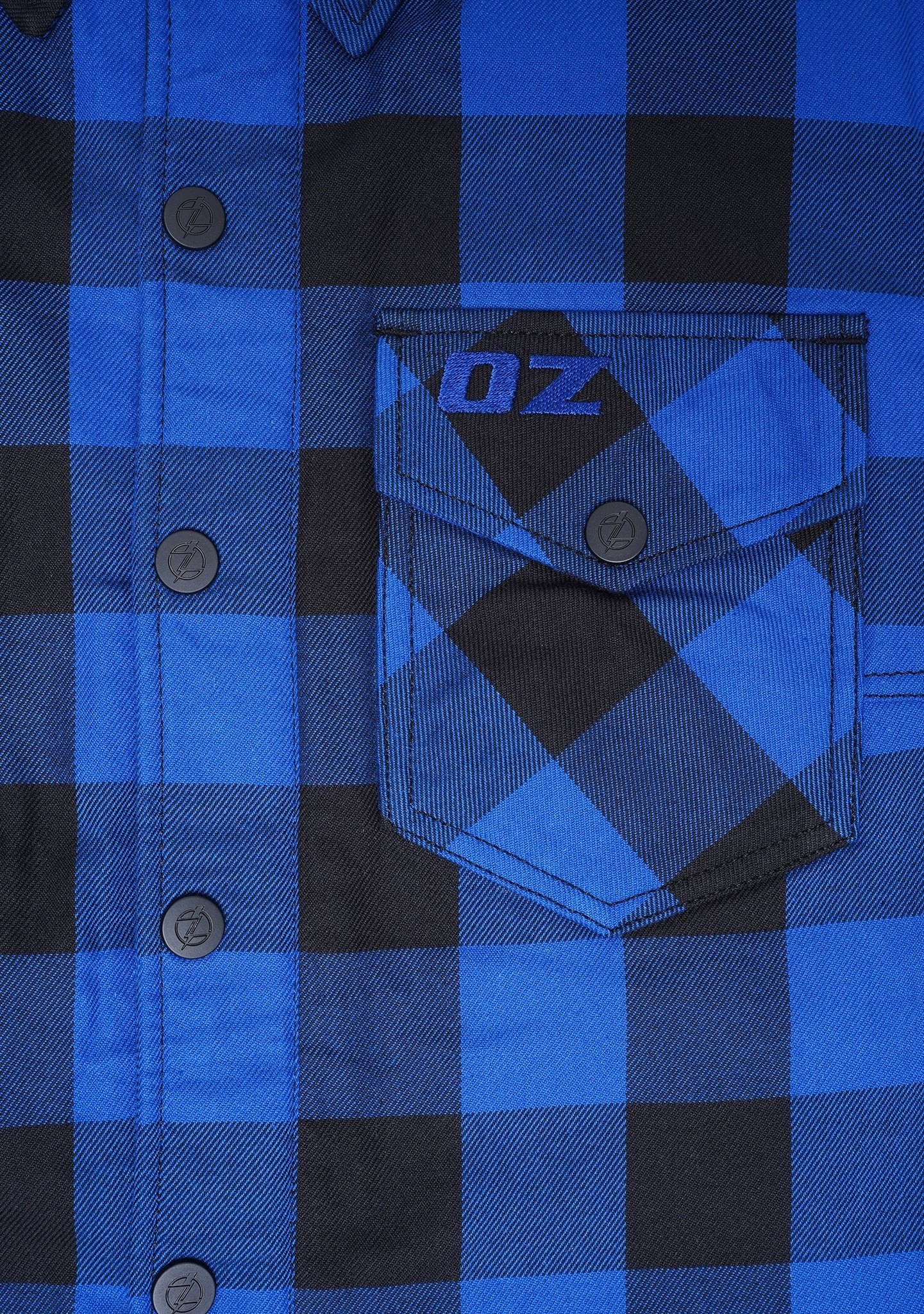 Highway66 Ladies Flannel Shirt Blue & Black - CE AA Certified - OZ MOTOGEAR - OZ MOTOGEAR
