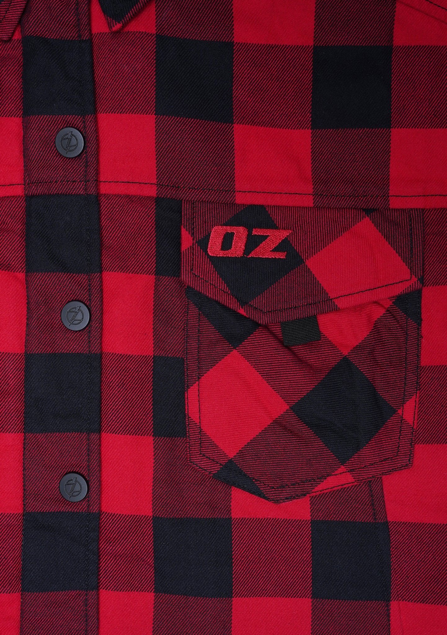 Highway66 Ladies Flannel Shirt Bright Red & Black - CE AA Certified - OZ MOTOGEAR - OZ MOTOGEAR