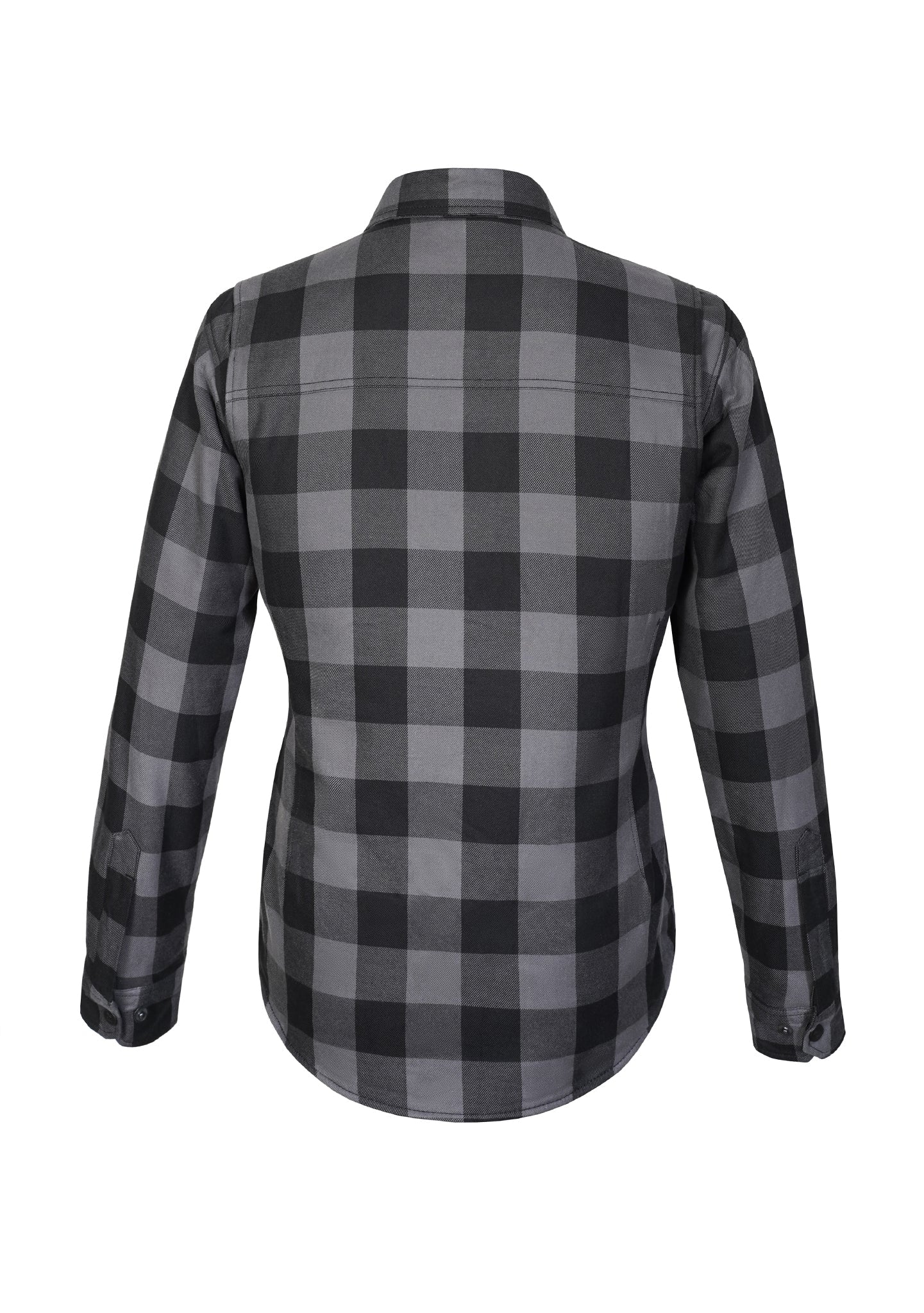 Highway66 Ladies Flannel Shirt Grey & Black - CE AA Certified - OZ MOTOGEAR - OZ MOTOGEAR