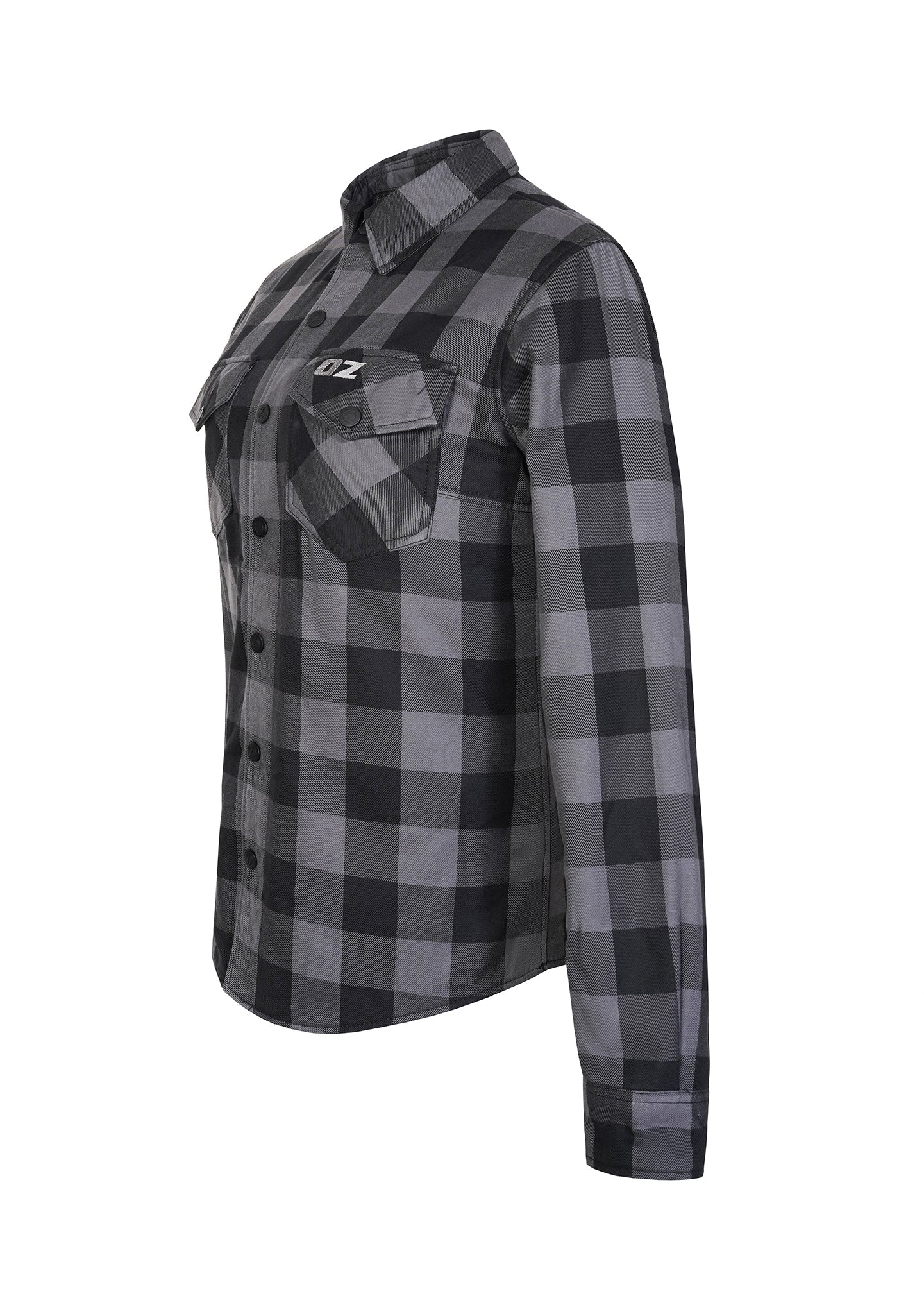 Highway66 Ladies Flannel Shirt Grey & Black - CE AA Certified - OZ MOTOGEAR - OZ MOTOGEAR