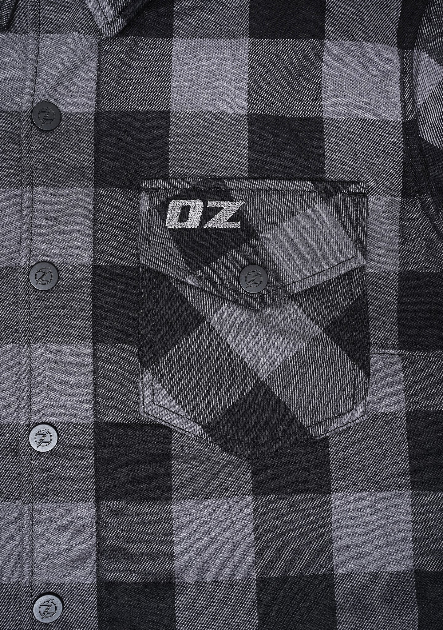 Highway66 Ladies Flannel Shirt Grey & Black - CE AA Certified - OZ MOTOGEAR - OZ MOTOGEAR