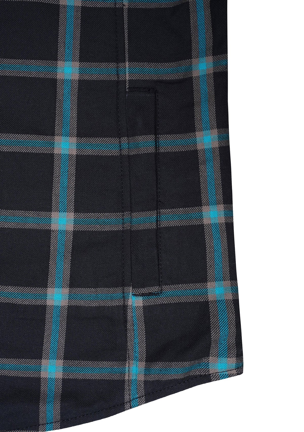 Highway66 Ladies Flannel Shirt Obsidian Wave - CE AAA Certified - OZ MOTOGEAR - OZ MOTOGEAR