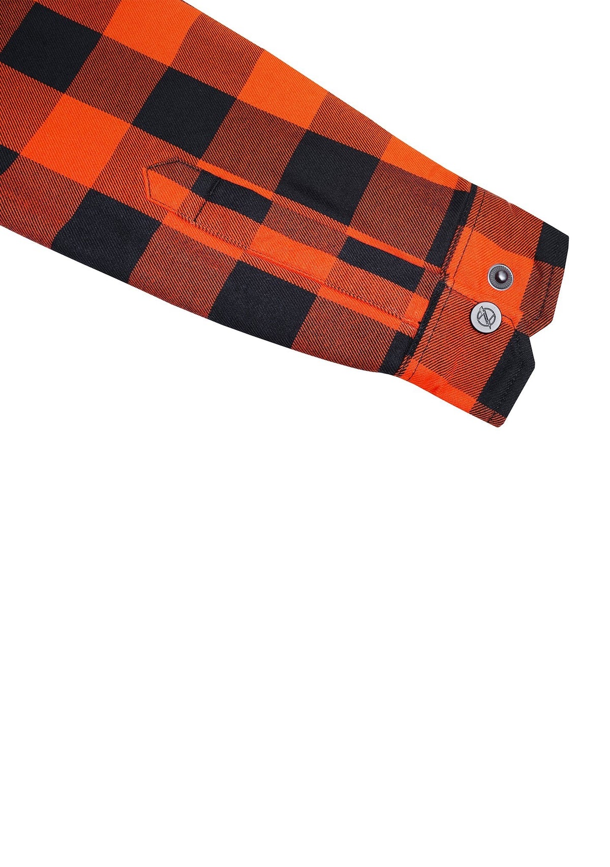Highway66 Ladies Flannel Shirt Orange & Black - CE AA Certified - OZ MOTOGEAR - OZ MOTOGEAR