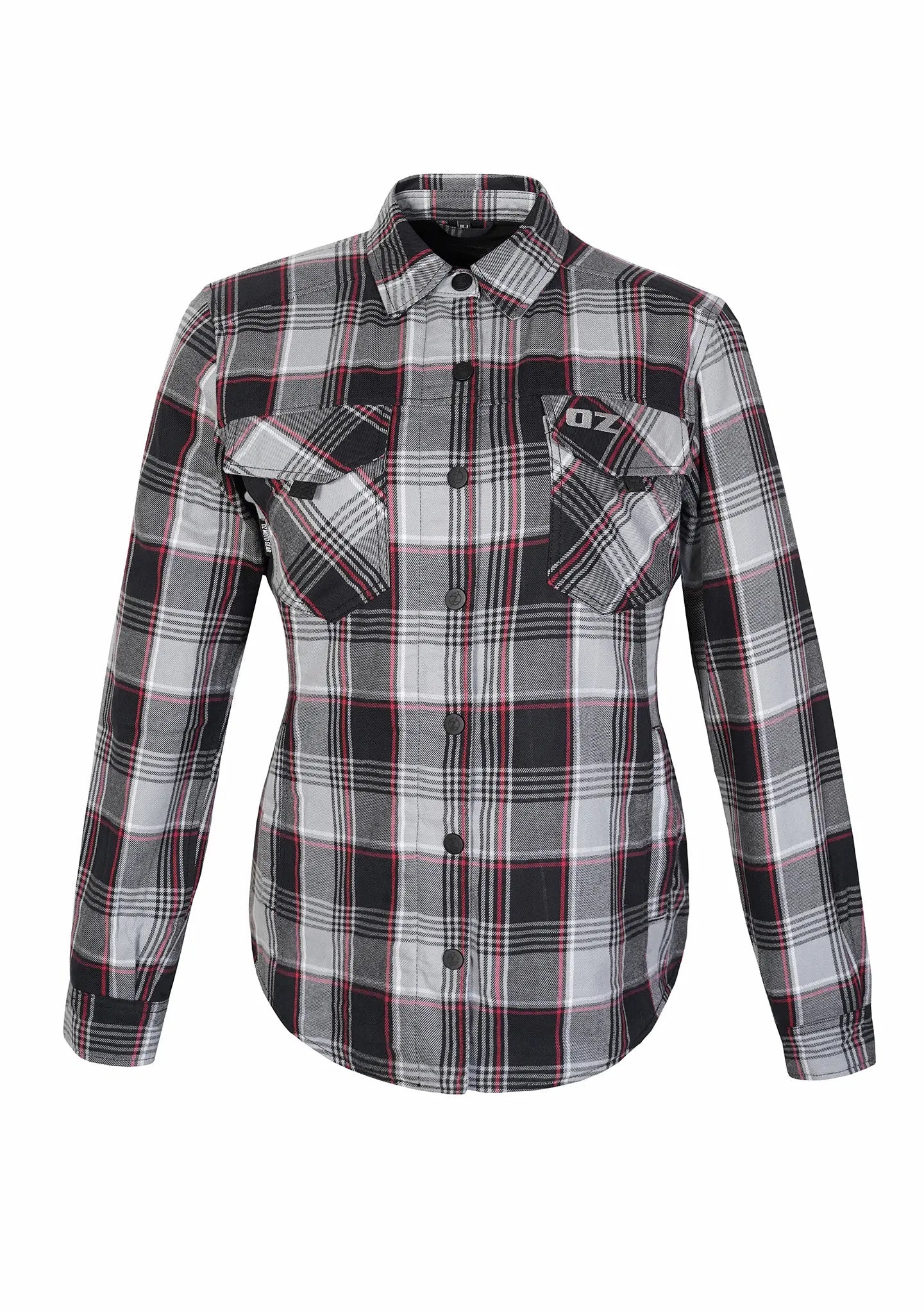 Highway66 Ladies Flannel Shirt Rebel ash - CE AAA Certified - OZ MOTOGEAR - OZ MOTOGEAR