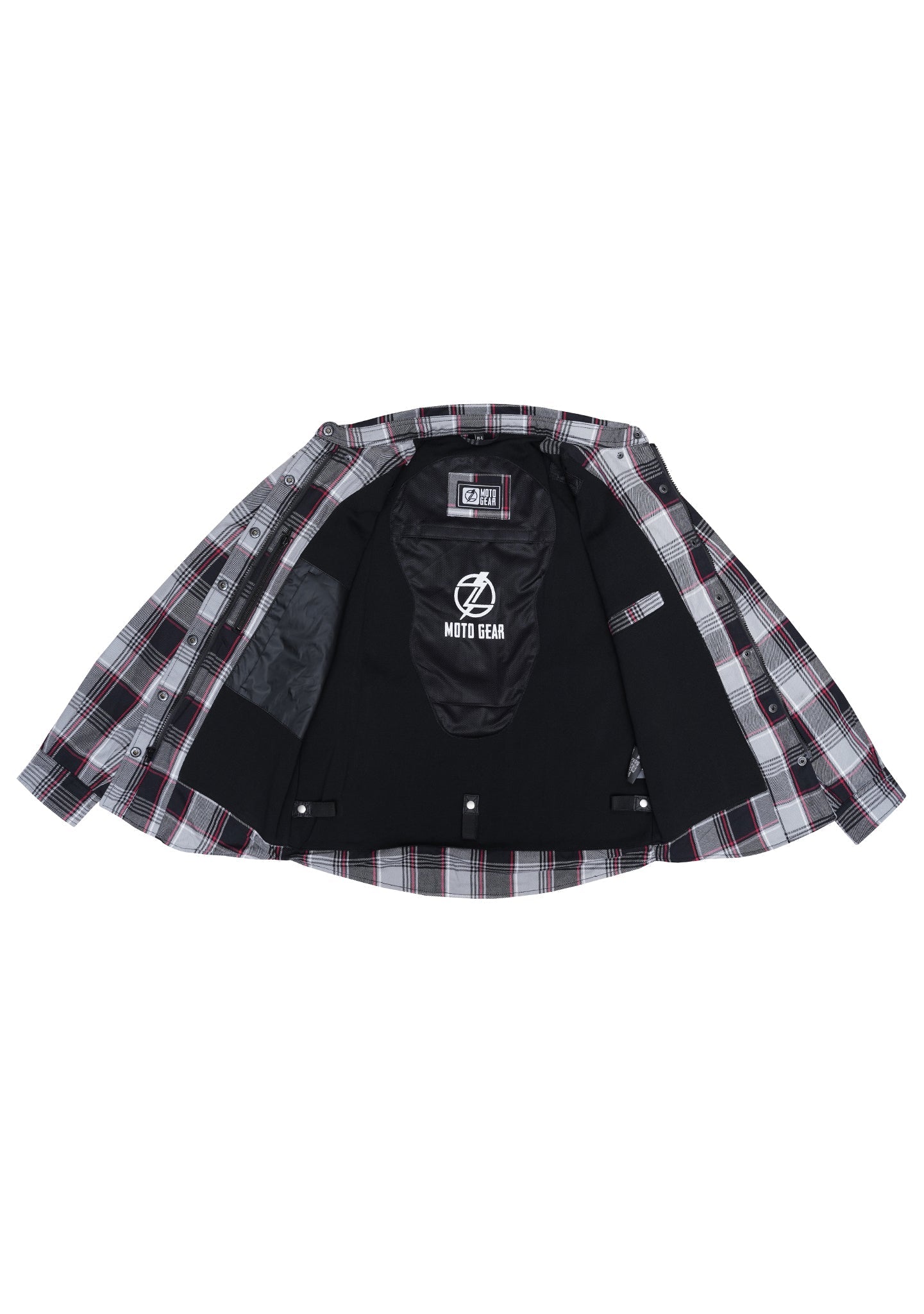 Highway66 Ladies Flannel Shirt Rebel ash - CE AAA Certified - OZ MOTOGEAR - OZ MOTOGEAR