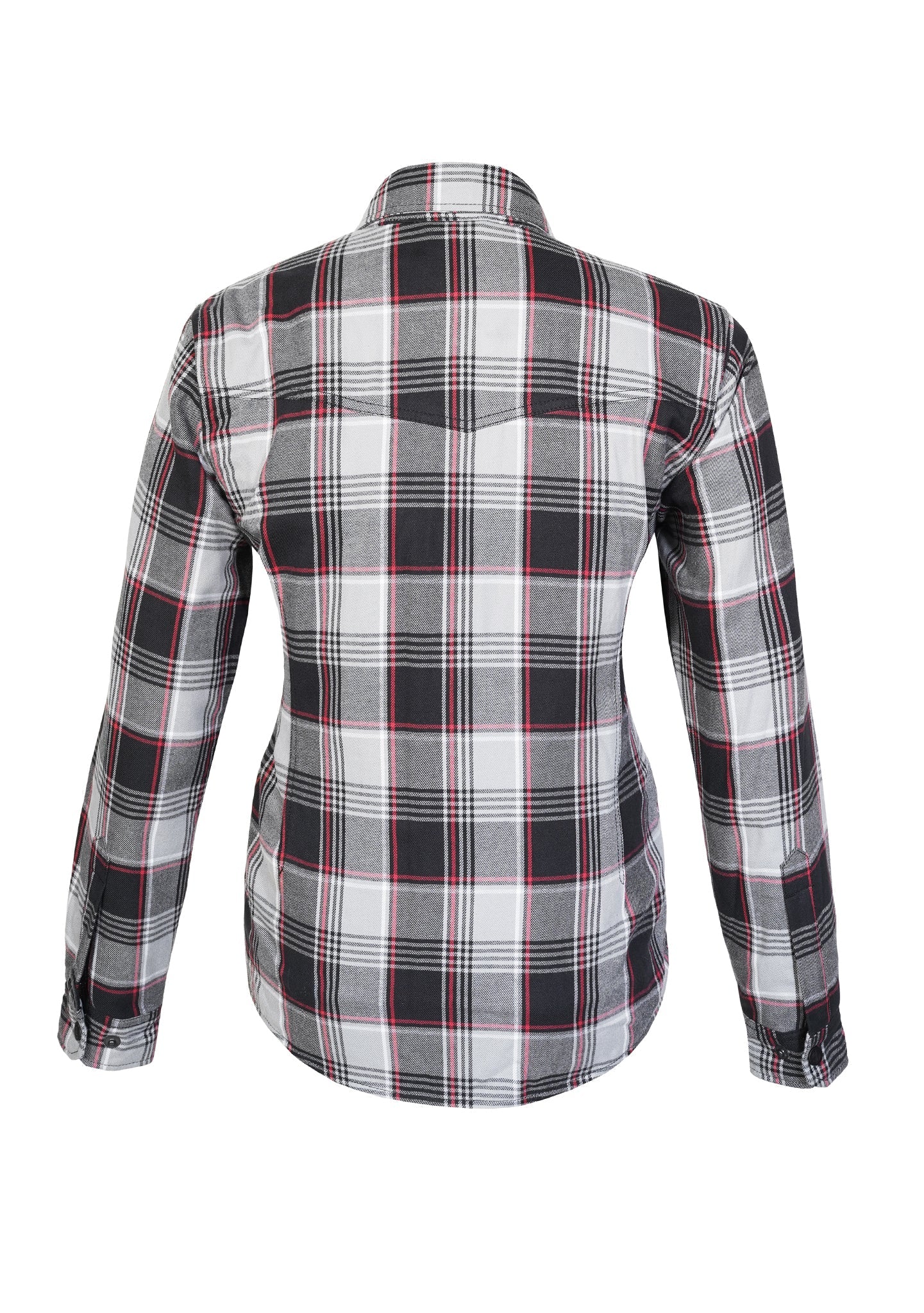 Highway66 Ladies Flannel Shirt Rebel ash - CE AAA Certified - OZ MOTOGEAR - OZ MOTOGEAR