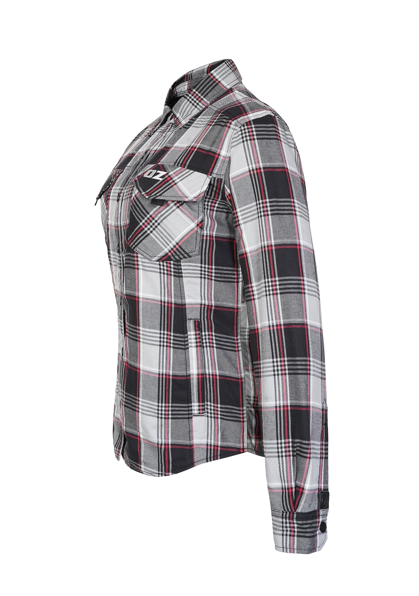 Highway66 Ladies Flannel Shirt Rebel ash - CE AAA Certified - OZ MOTOGEAR - OZ MOTOGEAR