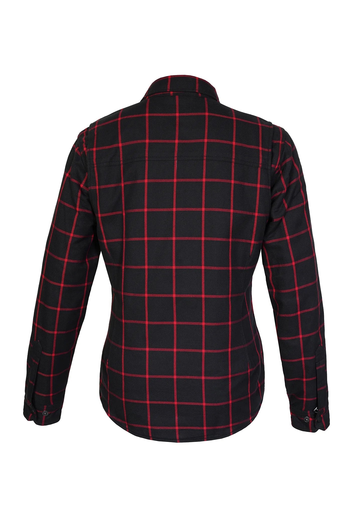 Highway66 Ladies Flannel Shirt Rogue Red- CE AAA Certified - OZ MOTOGEAR - OZ MOTOGEAR