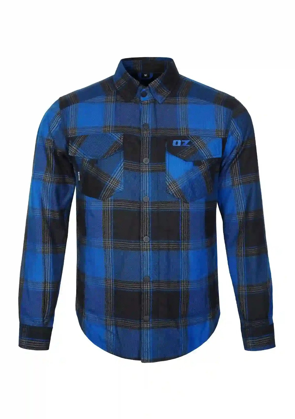 Highway66 Men's Flannel Shirt Blue Ridge - CE AAA Protected - OZ MOTOGEAR - OZ MOTOGEAR