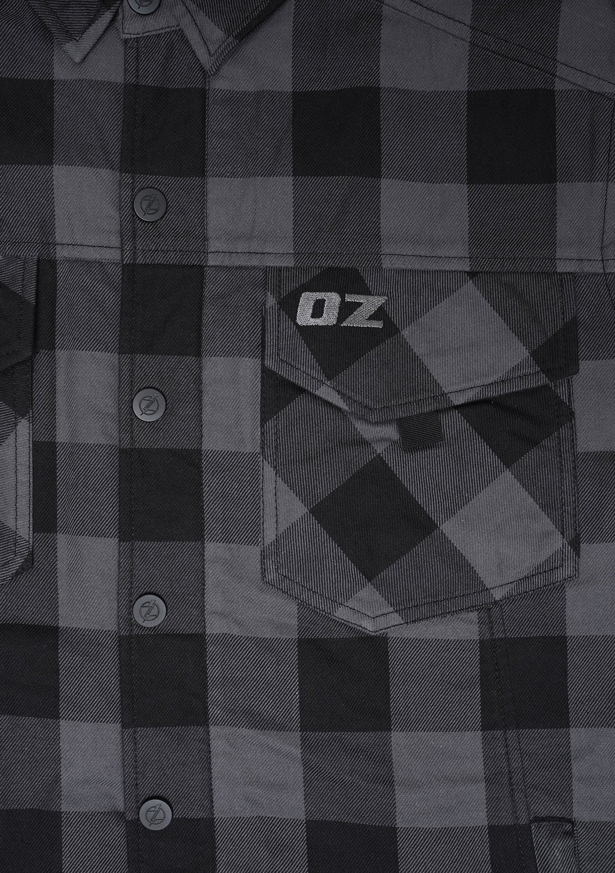 Highway66 Men's Flannel Shirt Grey & Black - CE AA Certified - OZ MOTOGEAR - OZ MOTOGEAR