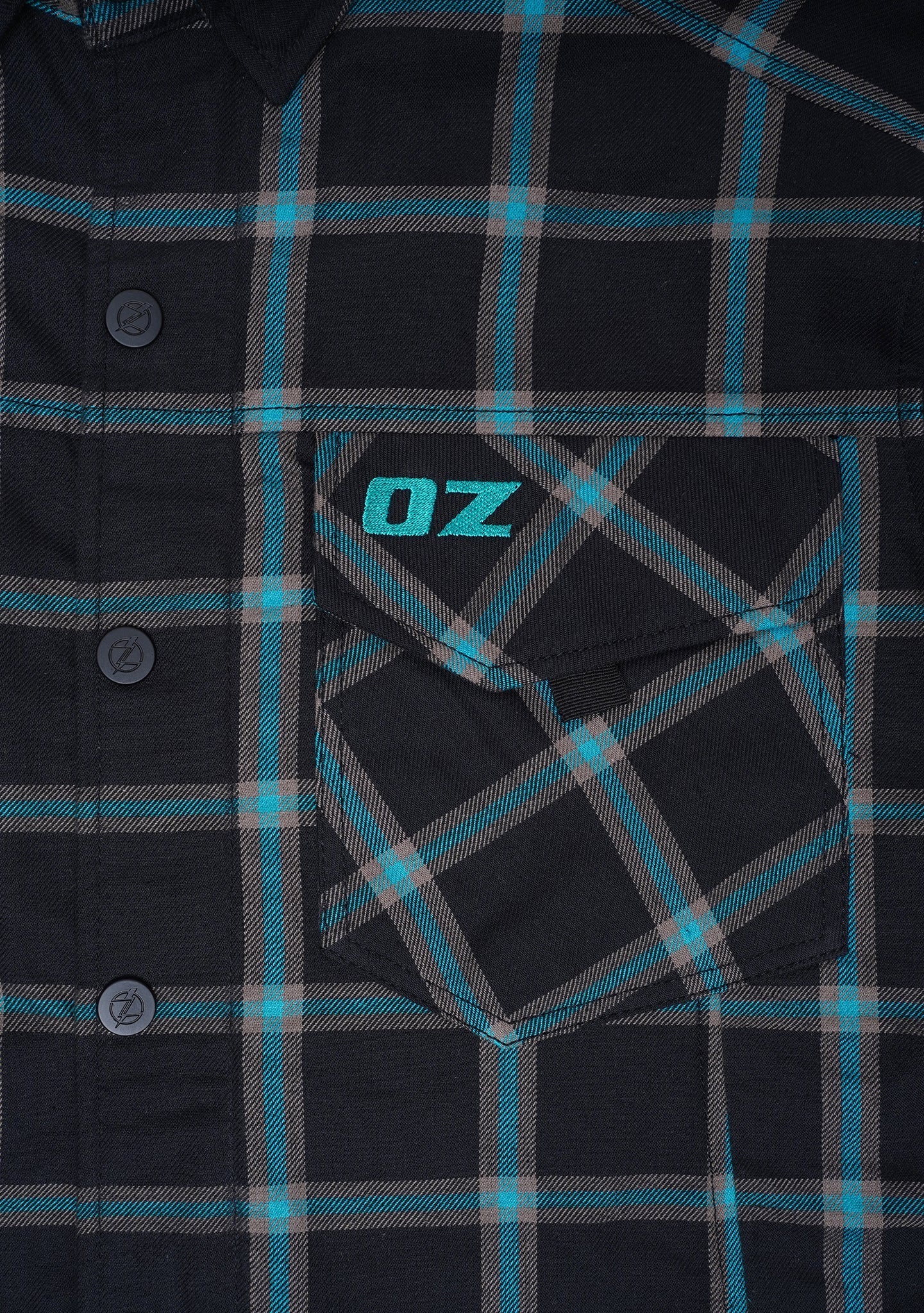 Highway66 Men's Flannel Shirt Obsidian Wave - CE AAA Certified - OZ MOTOGEAR - OZ MOTOGEAR