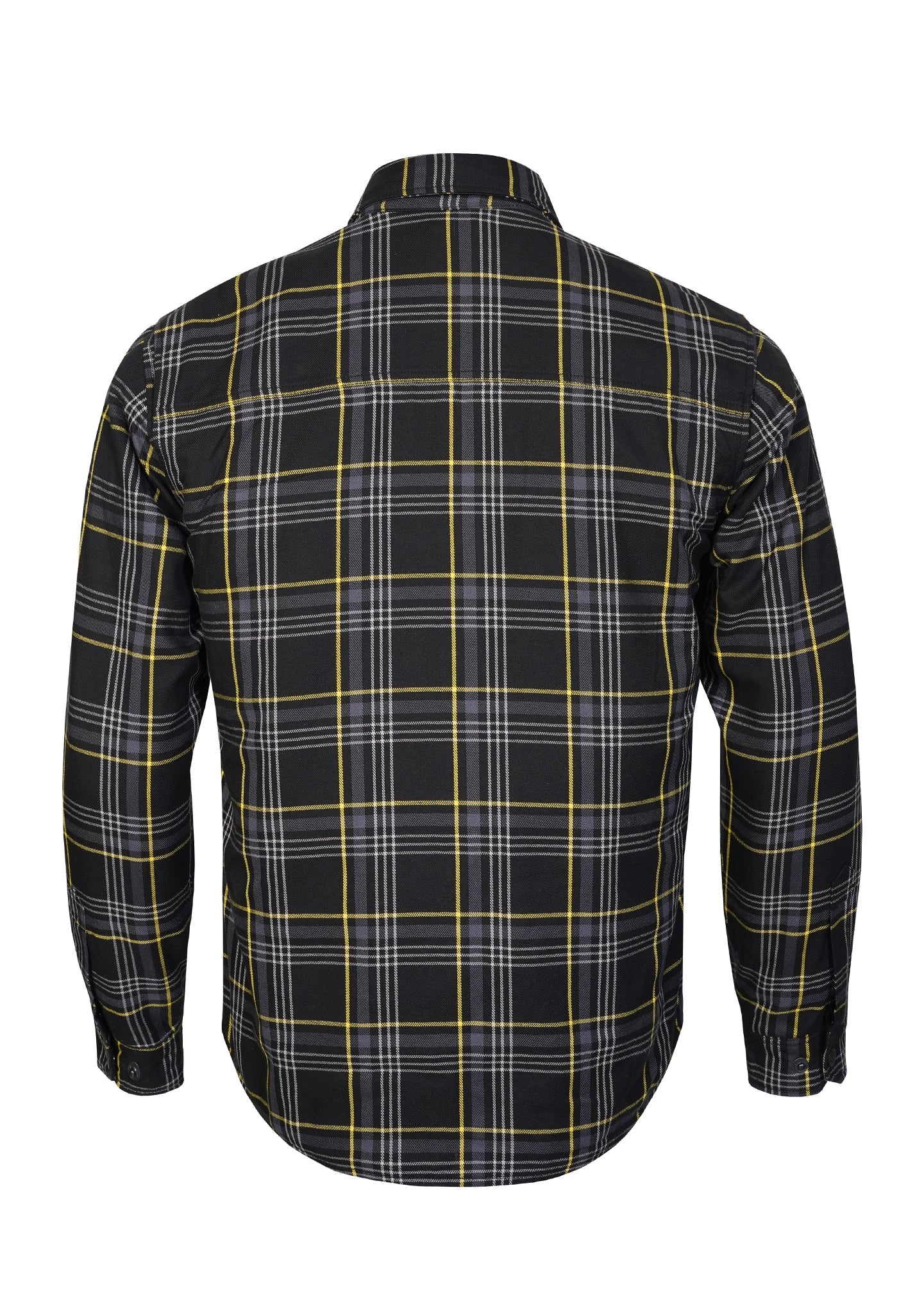 Highway66 Men's Flannel Shirt Onyx Volt - CE AAA Certified - OZ MOTOGEAR - OZ MOTOGEAR