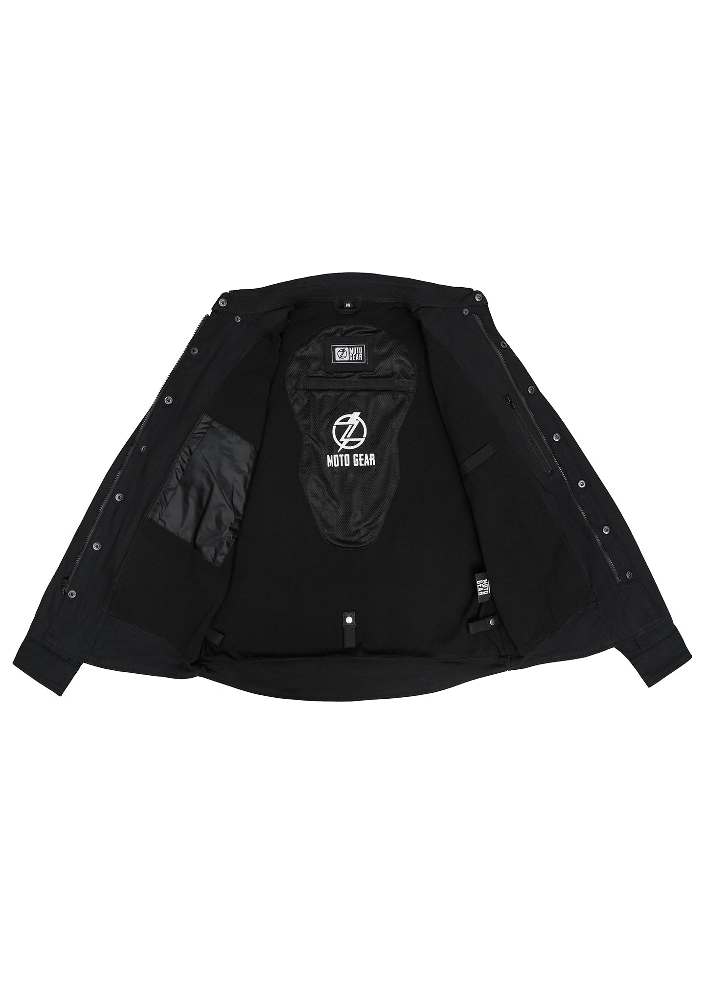 Highway66 Men's Flannel Shirt Solid Black - CE AA Certified - OZ MOTOGEAR - OZ MOTOGEAR