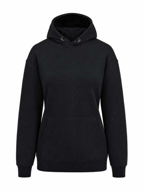 Ladies Motorcycle Reflective Hoodie in Black