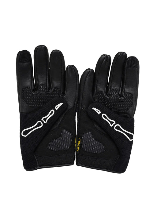 OZ MOTOGEAR Kevlar-Reinforced Skeleton Riding Gloves