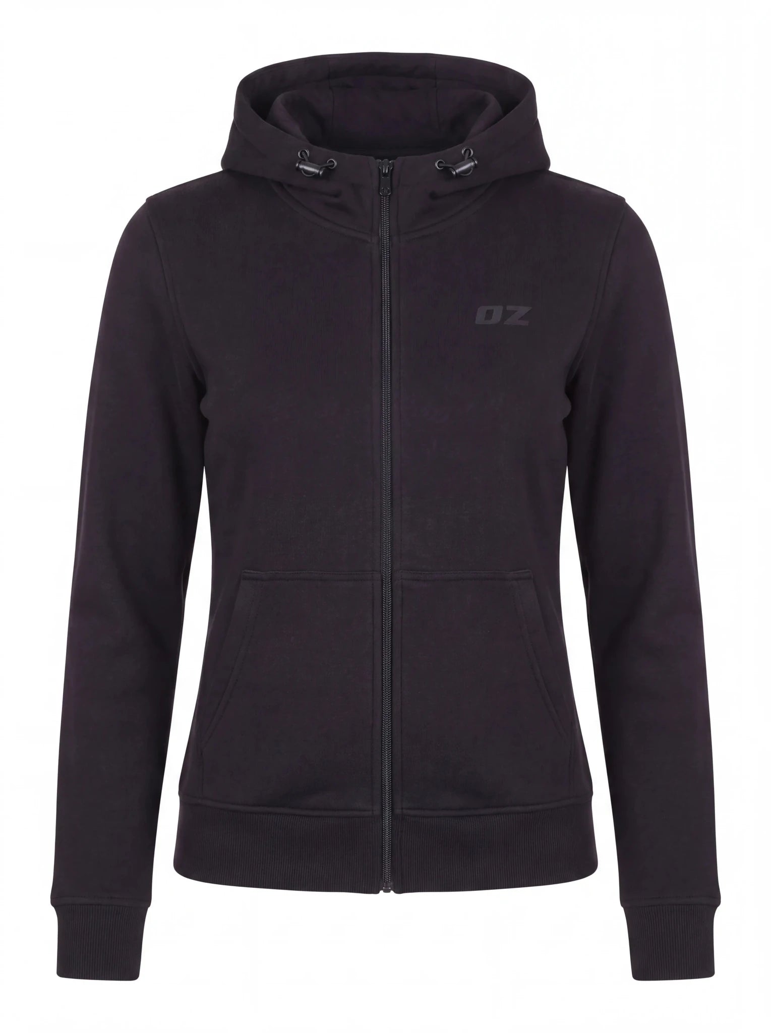 Ladies Armored Motorcycle Hoodie - CE AA Certified Charcoal Black - OZ MOTOGEAR - Oz Motogear