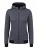 Ladies Armored Motorcycle Hoodie - CE AAA Certified Dark Grey - OZ MOTOGEAR