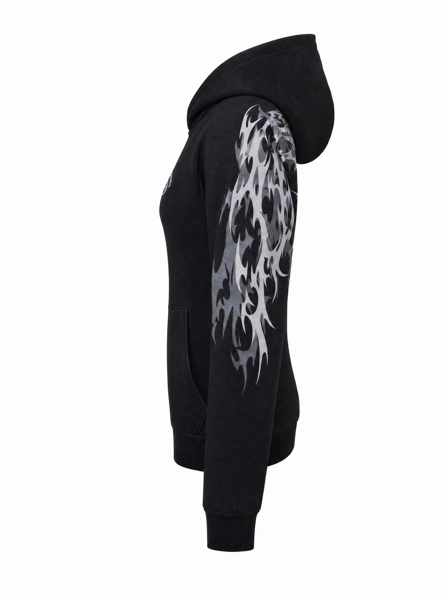 Ladies Ashborne Motorcycle Reflective Pullover Hoodie - CE AA Certified Black - OZ MOTOGEAR - Oz Motogear