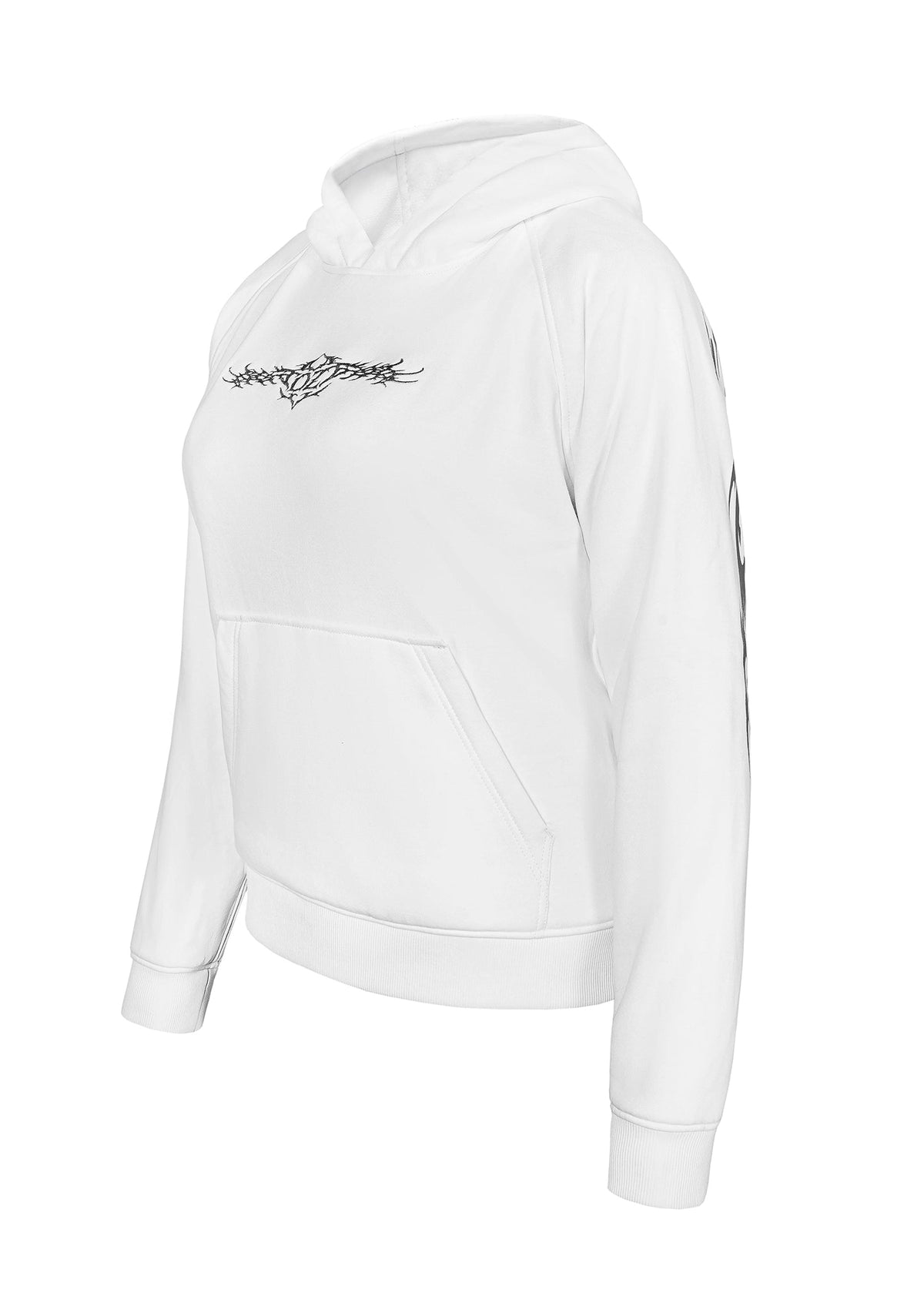 Ladies Ashborne Motorcycle Reflective Pullover Hoodie - CE AA Certified White - OZ MOTOGEAR - OZ MOTOGEAR