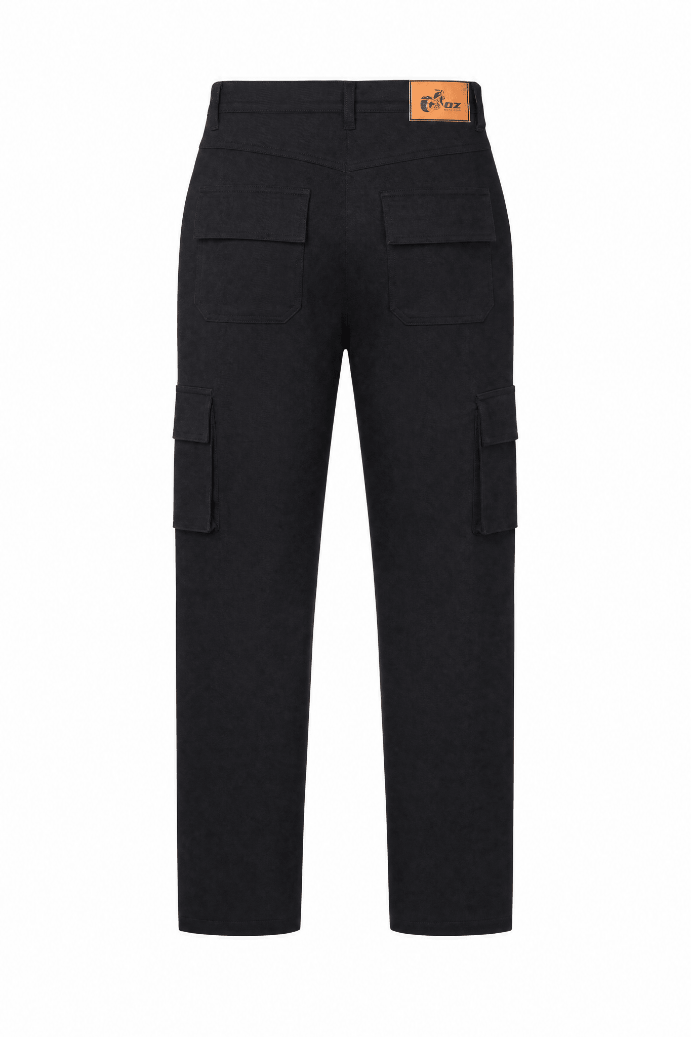 Ladies Cargo Pant AAA Cotton Twill Black - Loose Fit - OZ MOTOGEAR - Oz Motogear