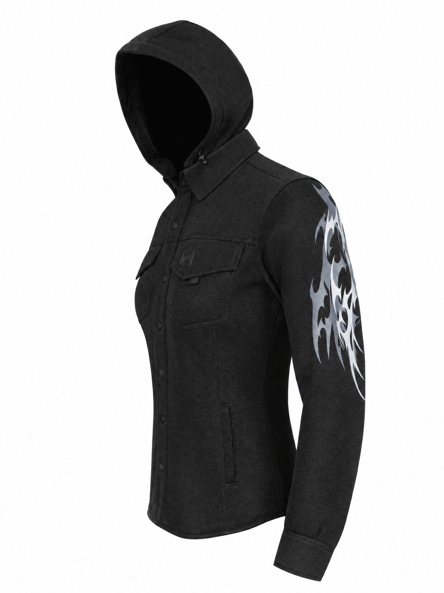 Ladies Drifter Mesh Hoodied Shirt — Ashborne Series - Level 2 Protected - OZ MOTOGEAR - OZ MOTOGEAR