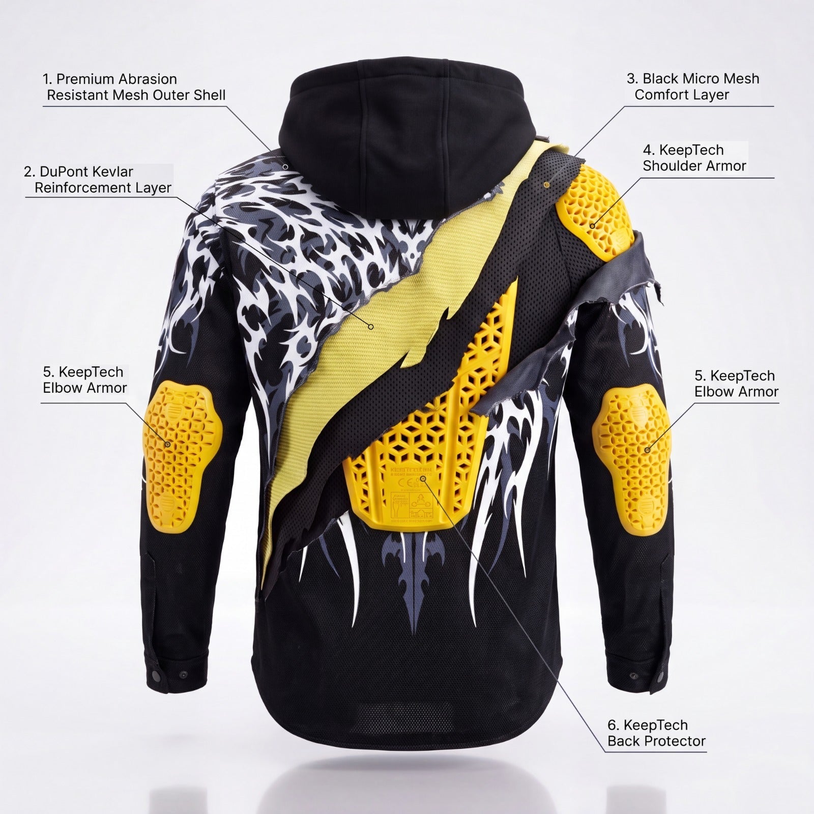 Ladies Drifter Mesh Hoodied Shirt — Ashborne Series - Level 2 Protected - OZ MOTOGEAR - OZ MOTOGEAR