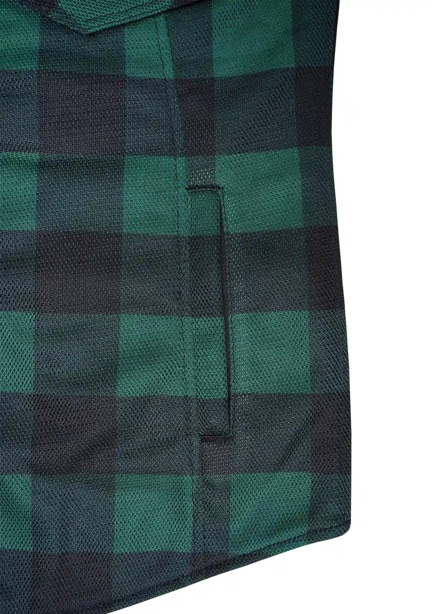 Ladies Drifter Mesh Shirt Green Check - Level 2 Protected - OZ MOTOGEAR - OZ MOTOGEAR