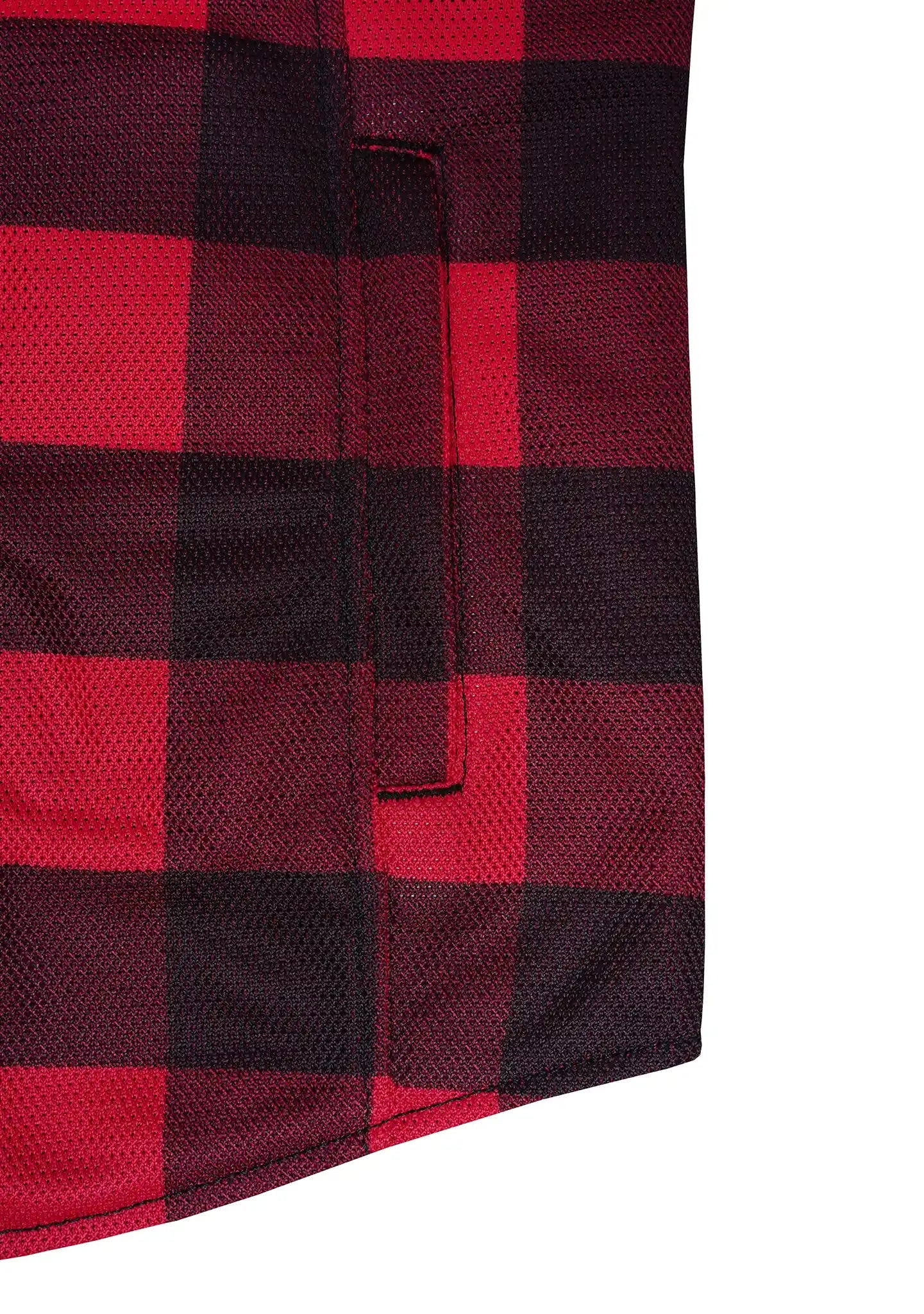 Ladies Drifter Mesh Shirt Red Check - Level 2 Protected - OZ MOTOGEAR - OZ MOTOGEAR