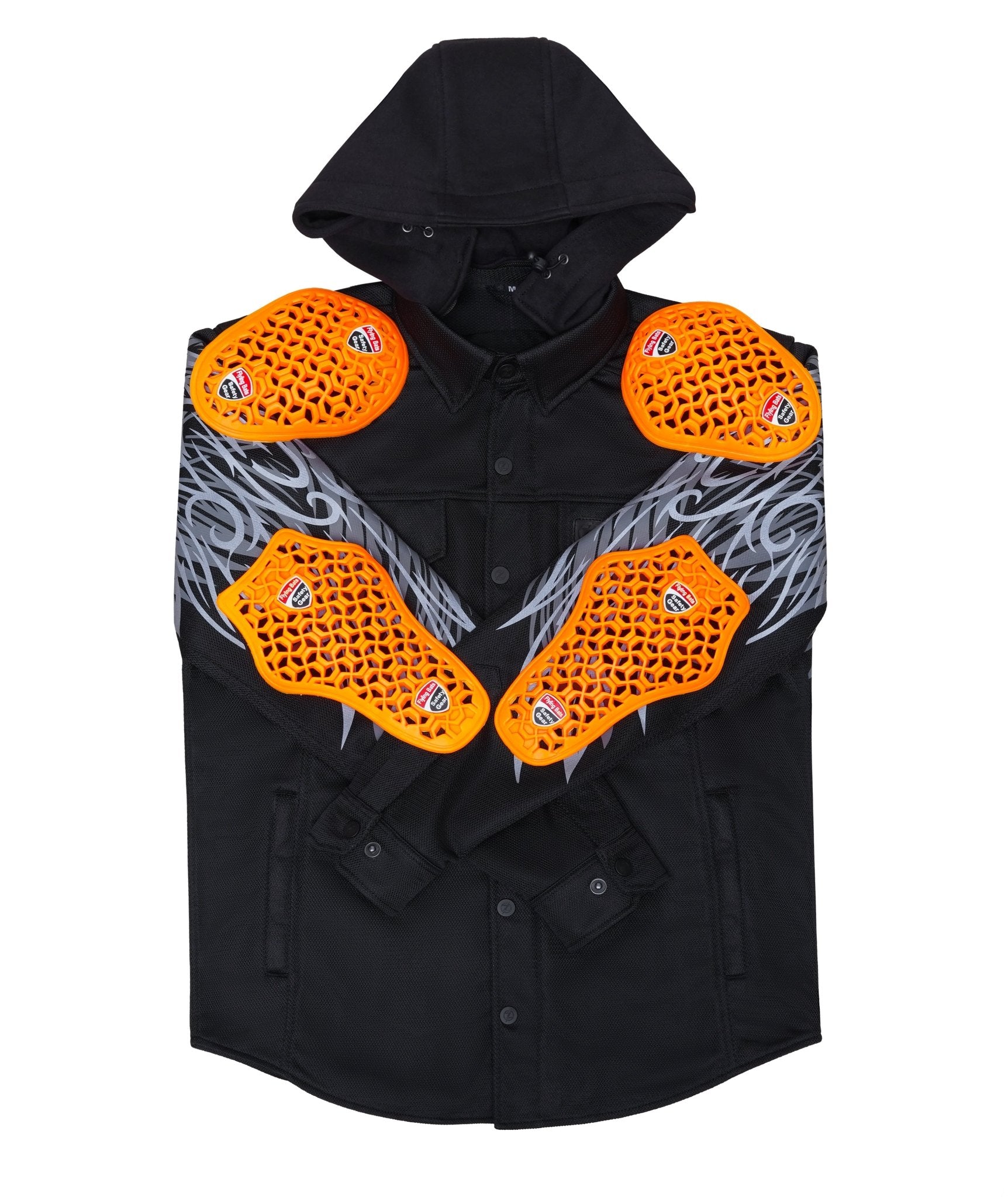 Ladies Drifter Night Hawk reflective hooded Mesh Shirt - Level 2 Protected - OZ MOTOGEAR - OZ MOTOGEAR