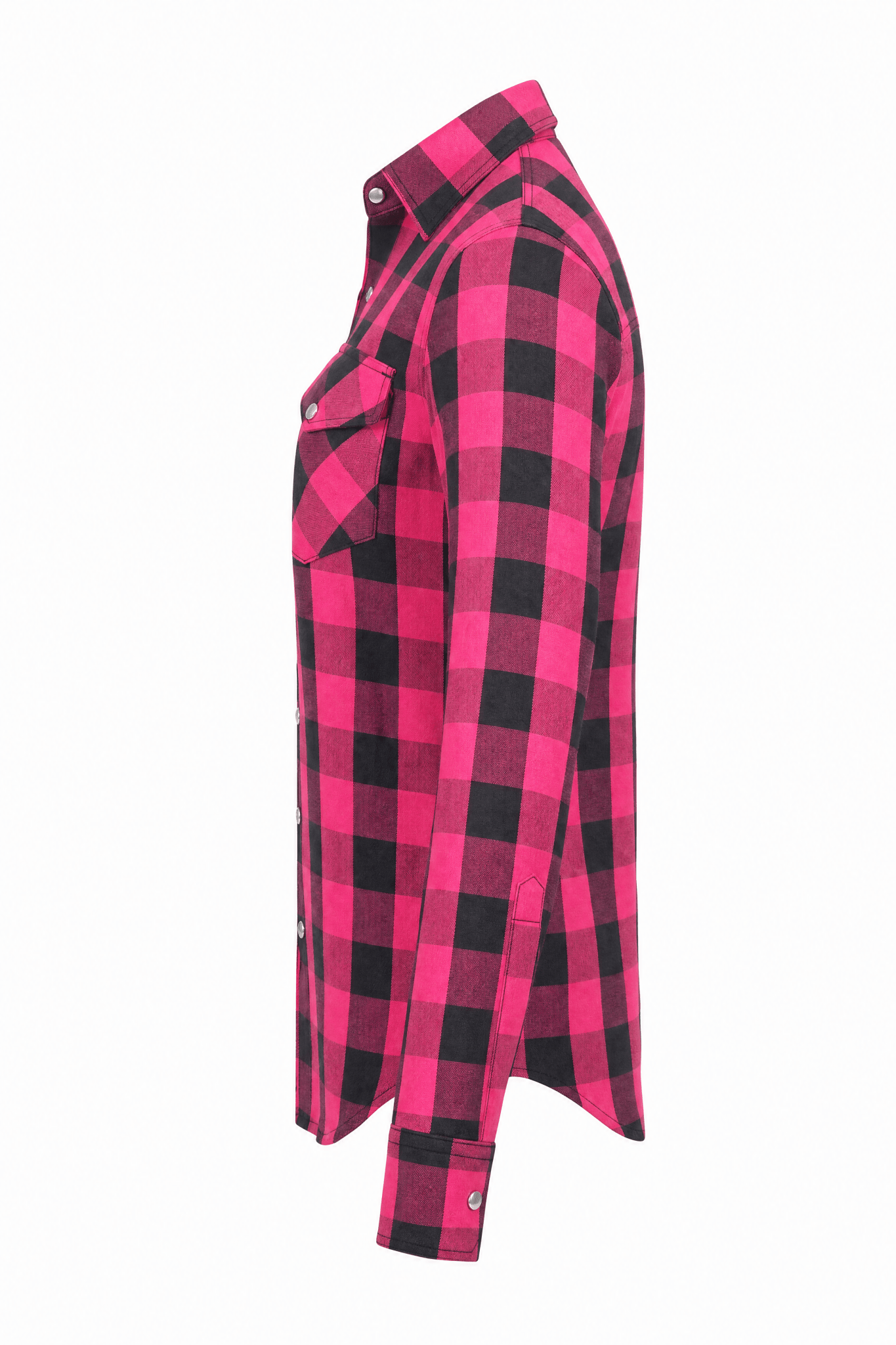 Ladies Motorcycle Flannel Shirt CE AAA Certified Pink - OZ MOTOGEAR - Oz Motogear