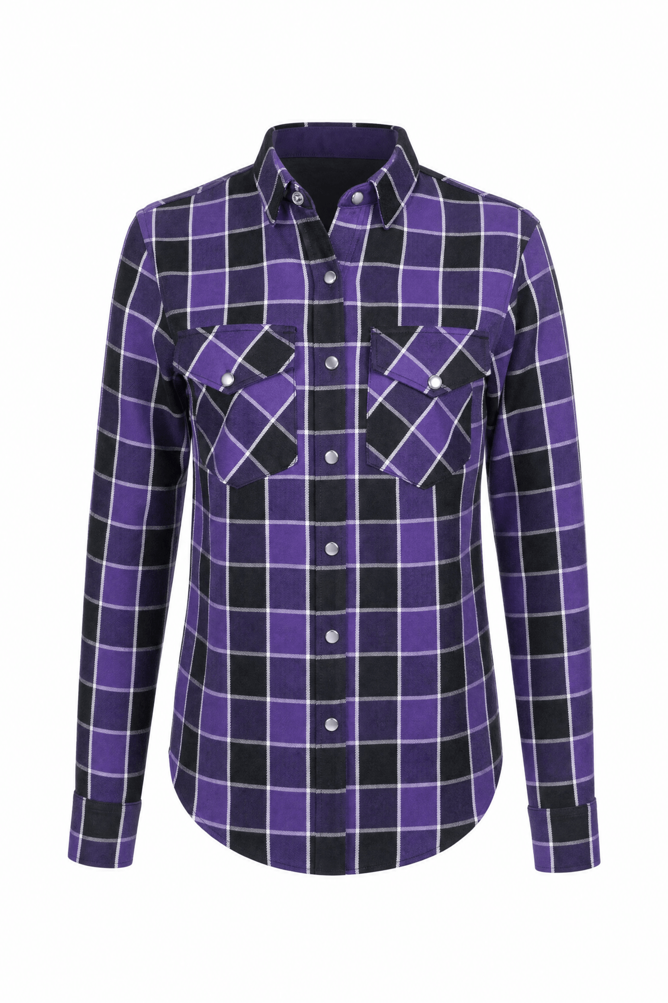 Ladies Motorcycle Flannel Shirt CE AAA Certified Purple - OZ MOTOGEAR - Oz Motogear