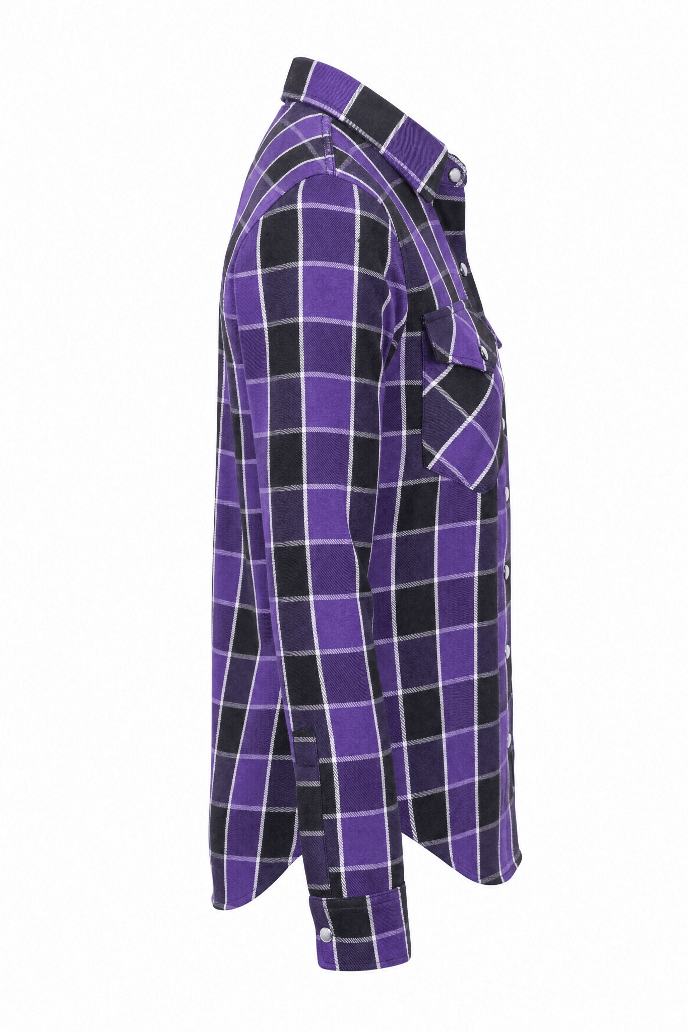 Ladies Motorcycle Flannel Shirt CE AAA Certified Purple - OZ MOTOGEAR - Oz Motogear
