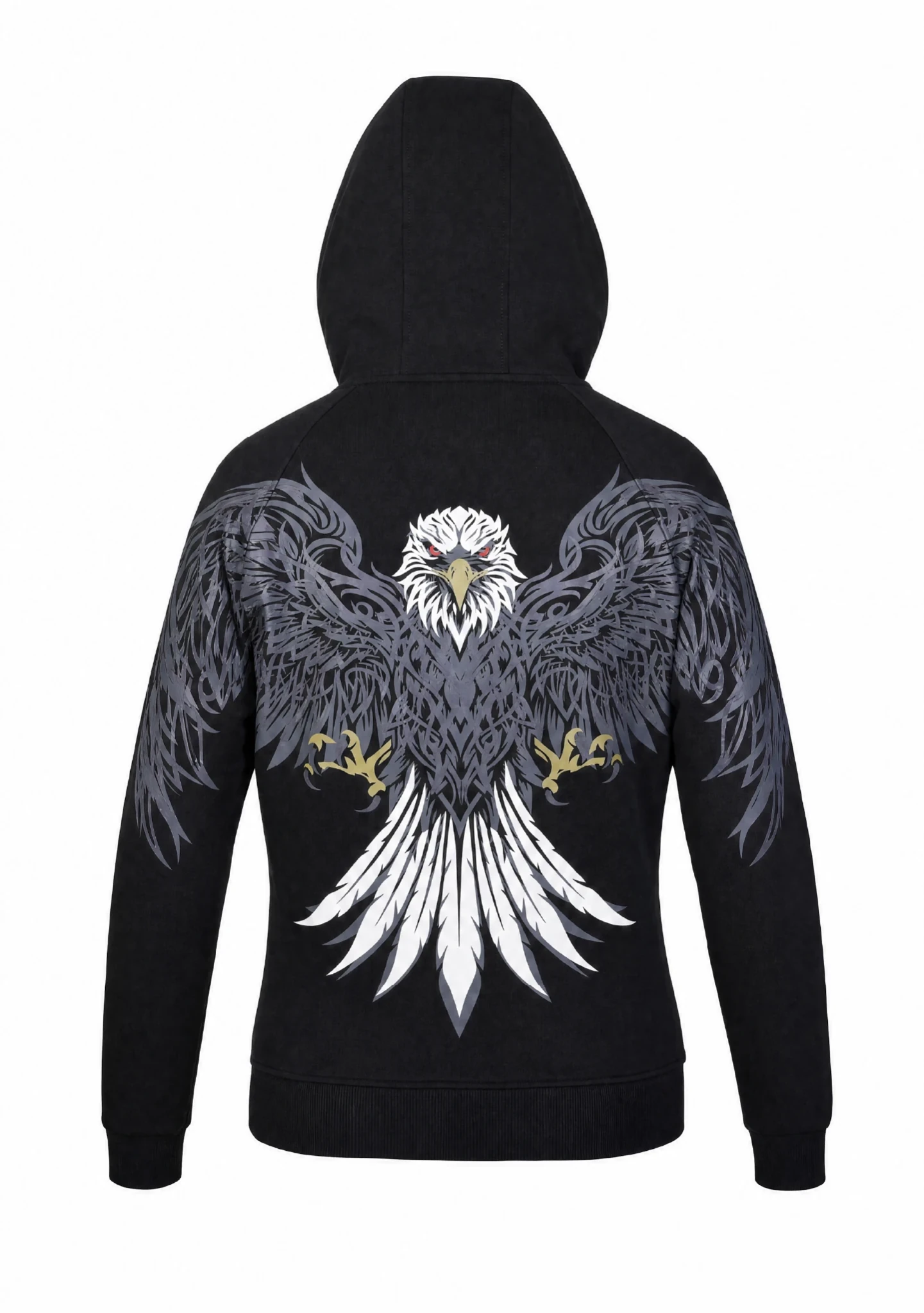 Ladies Night Hawk Motorcycle Reflective Pullover Hoodie - CE AA Certified Black - OZ MOTOGEAR - OZ MOTOGEAR