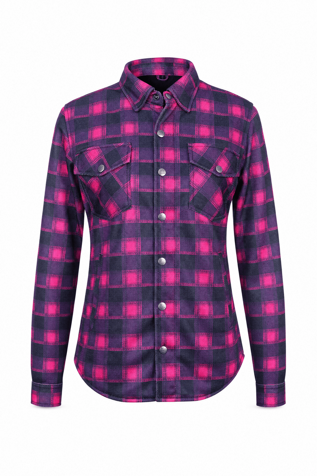 Ladies Summer Mesh Shirt CE AA Pink Plaid | OZ MOTOGEAR